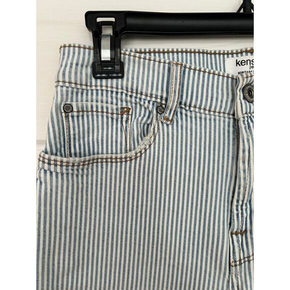 Nautical Cropped Striped Pants by Kensie Classic Stretch Women's Size 2 NWOT - Picture 2 of 10